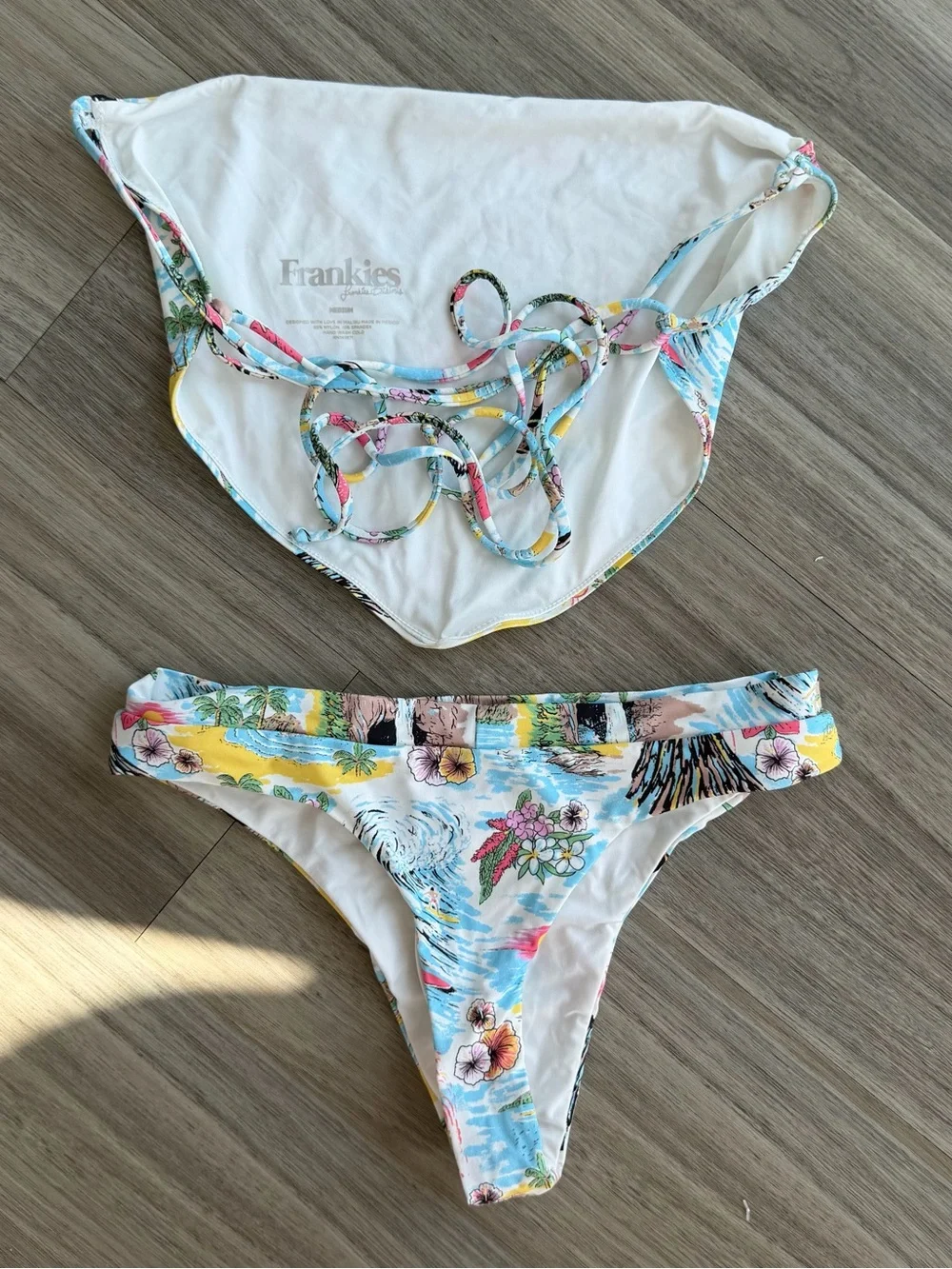 Frankie's Bikinis Hawaii Print Tankini